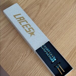 NEW Golden Goose Blue Star Pattern Shoelaces